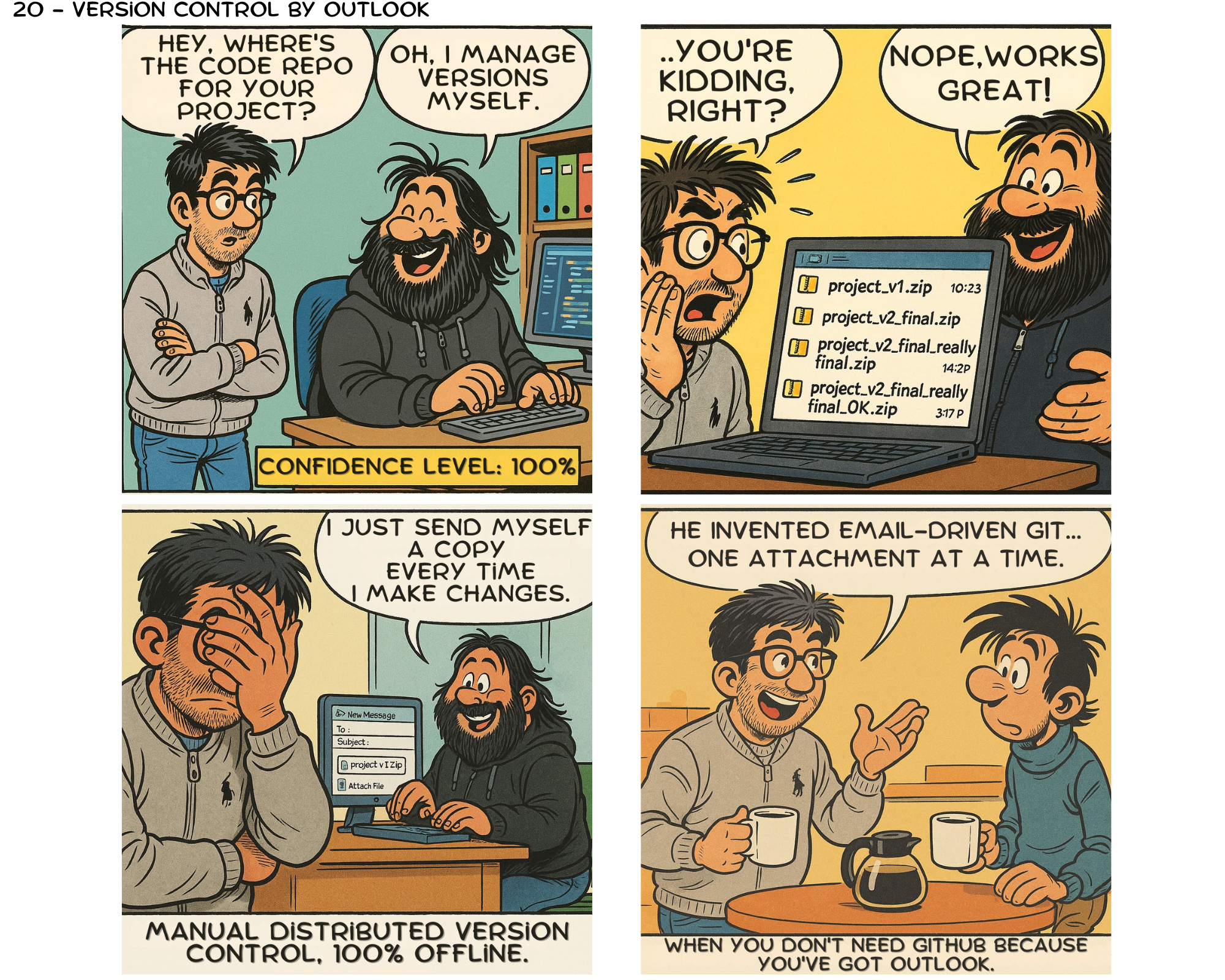 Adventures in Uptime - Version Control by Outlook