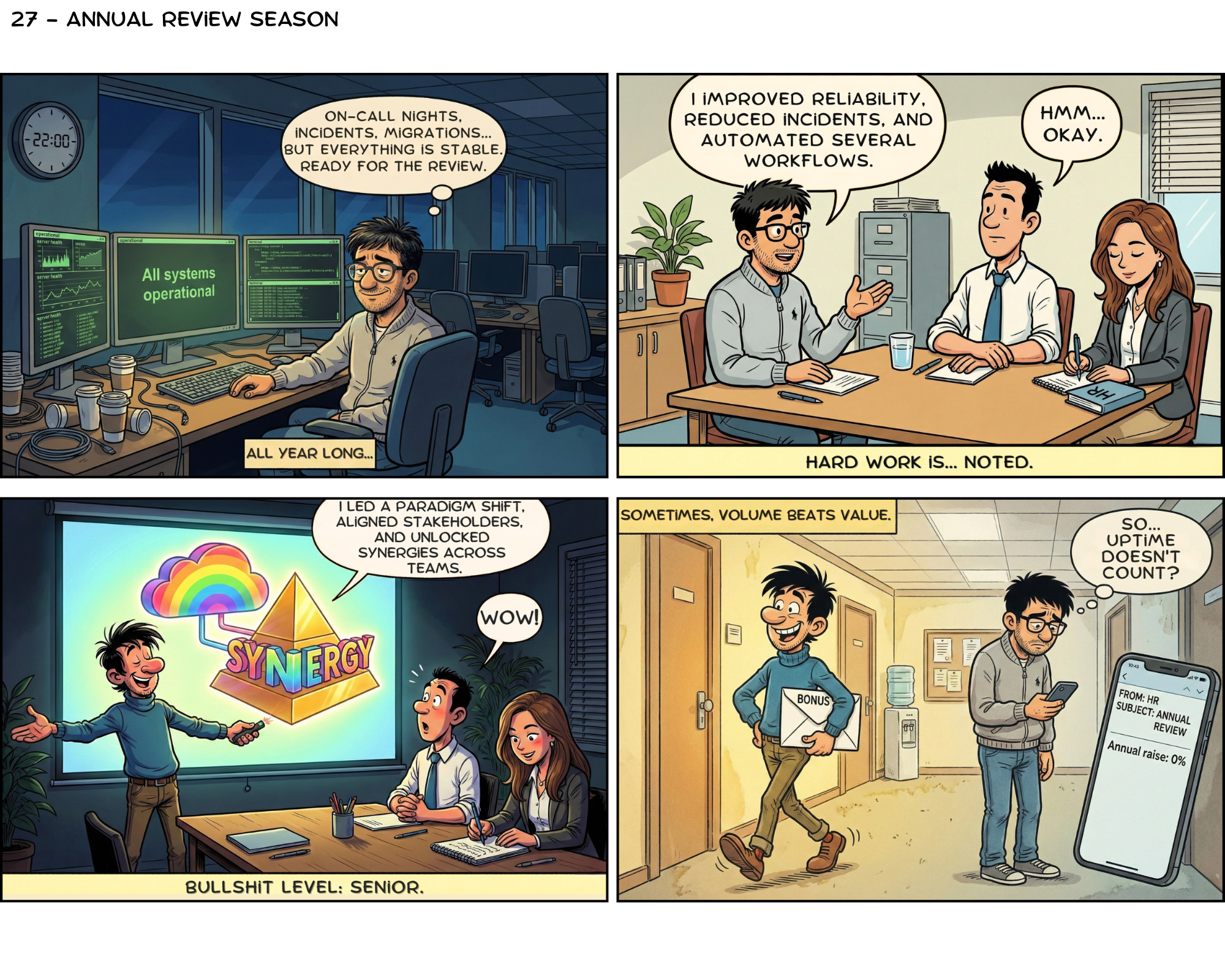 Adventures in Uptime - Annual Review Season